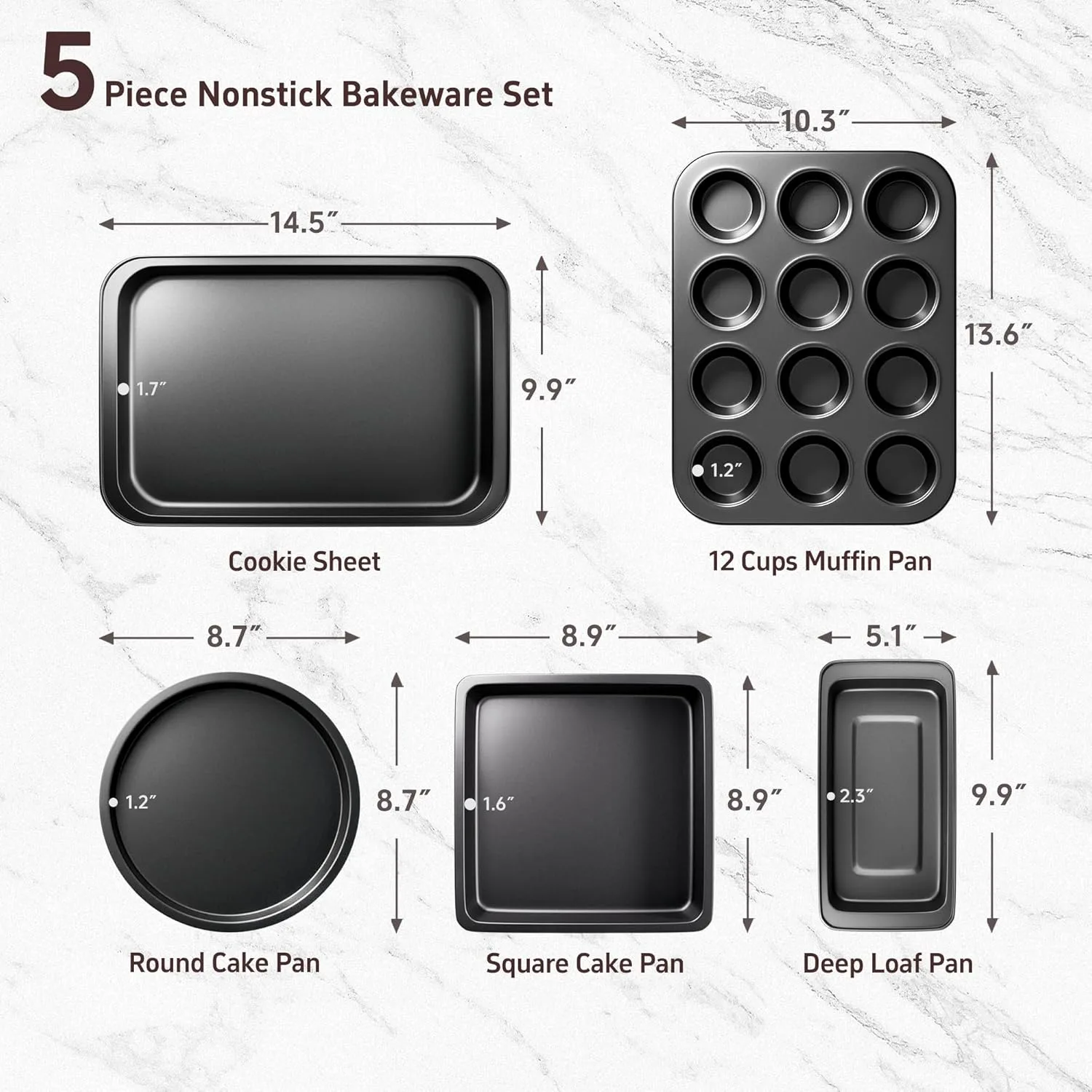 baking pans set 2