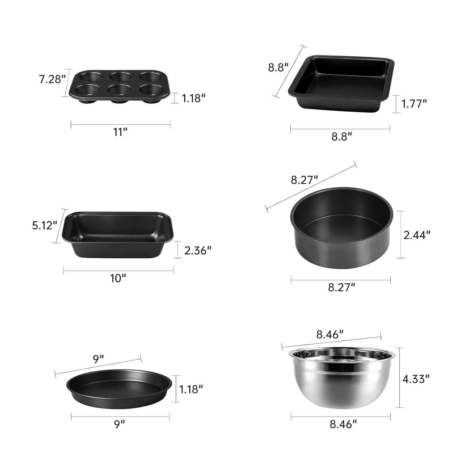 baking set cake pans 7