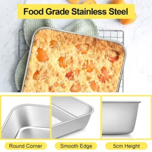 baking tray set stainless 3