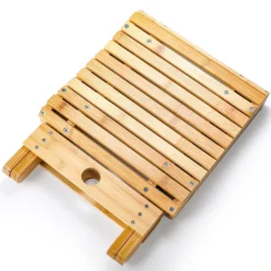 bamboo folding shower stool 5