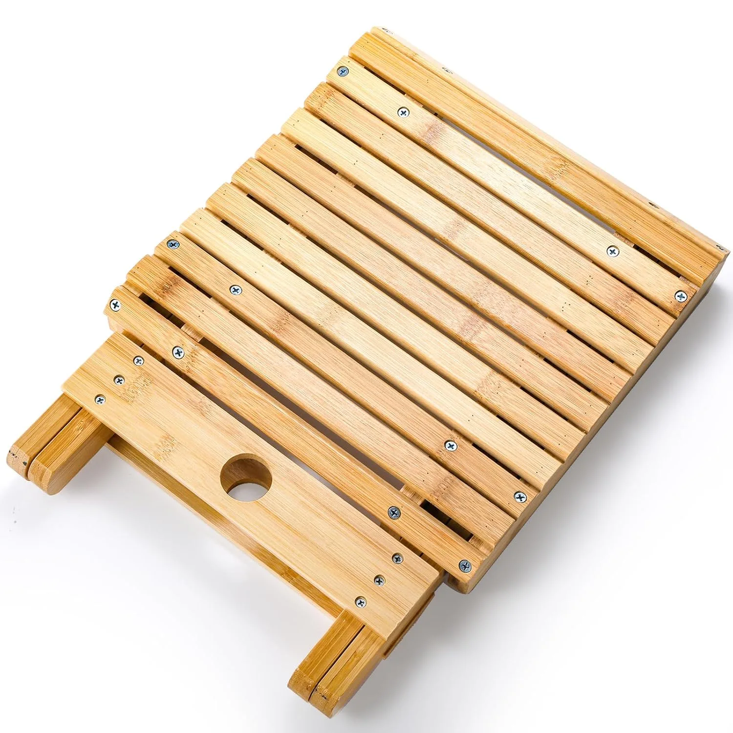 bamboo folding shower stool 5