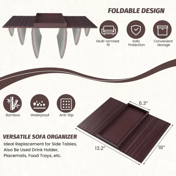 bamboo sofa arm tray 4