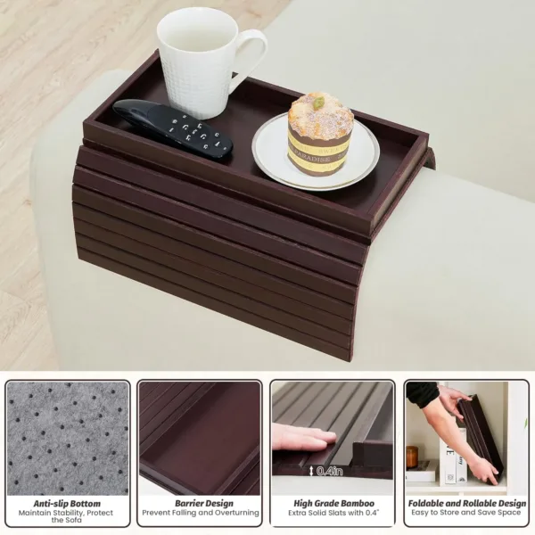 bamboo sofa arm tray 6