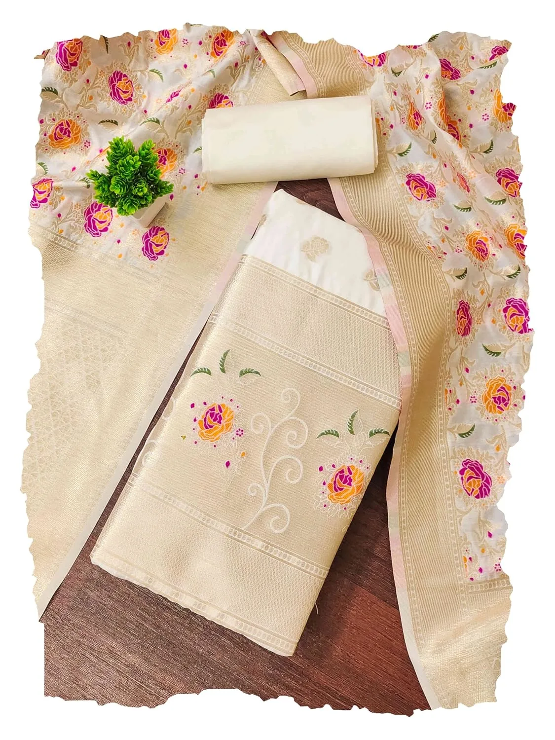 banarasi silk salwar suit 1