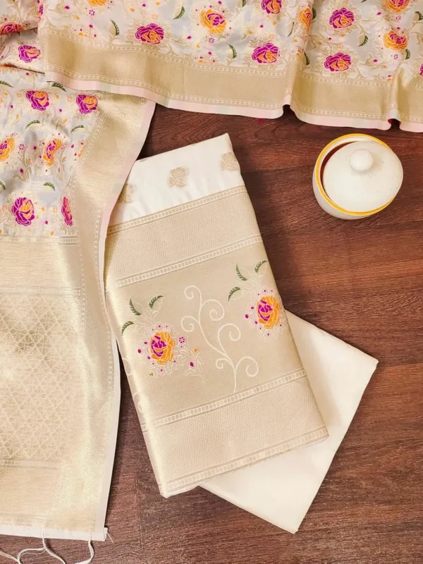 banarasi silk salwar suit 2
