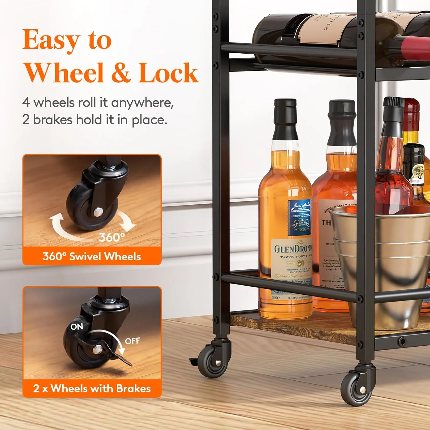 bar cart wheels 5