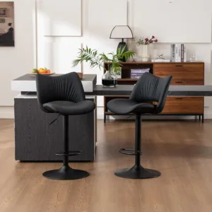 bar stools leather kitchen 5