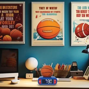 basketball alarm clock 6
