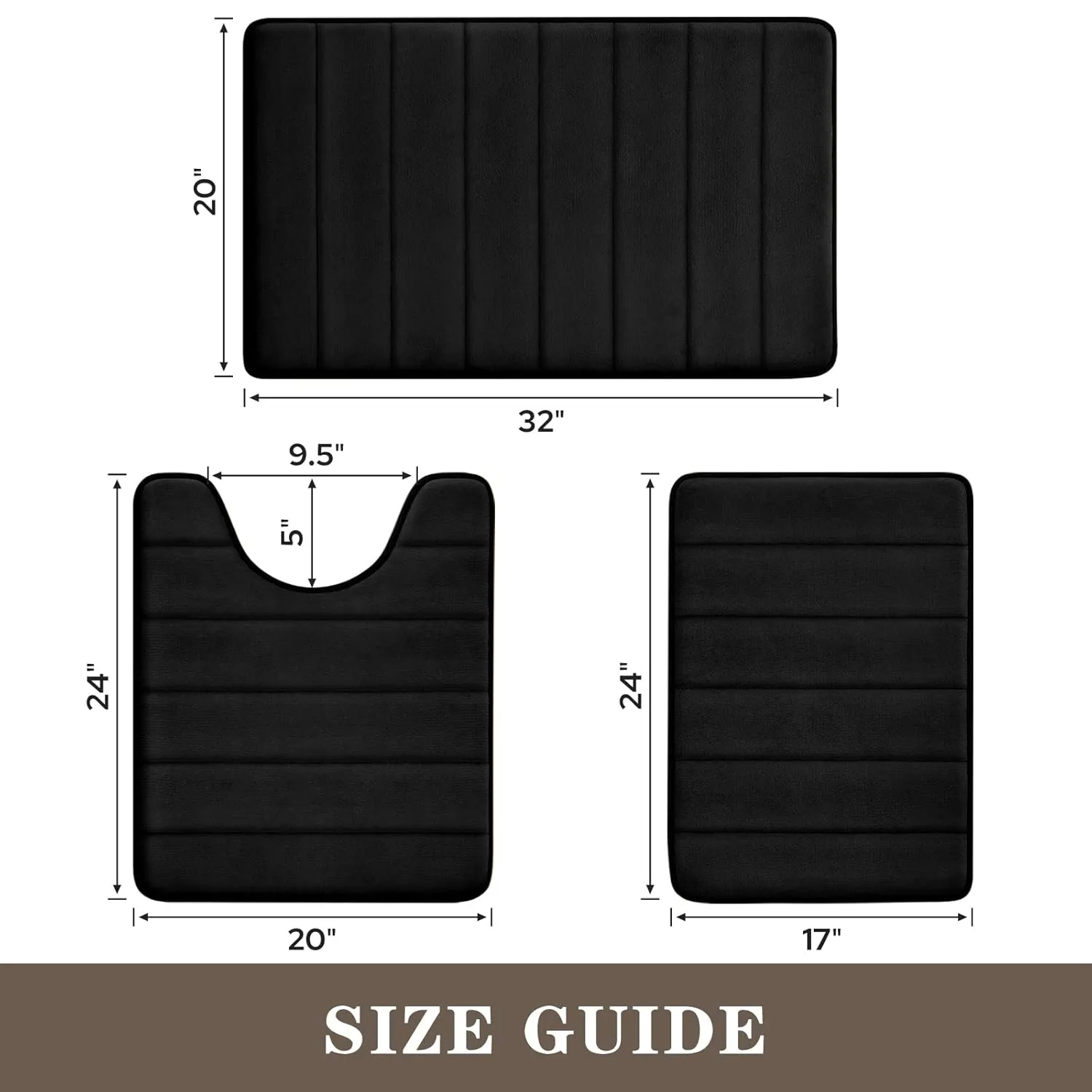 bath rug set foam 2