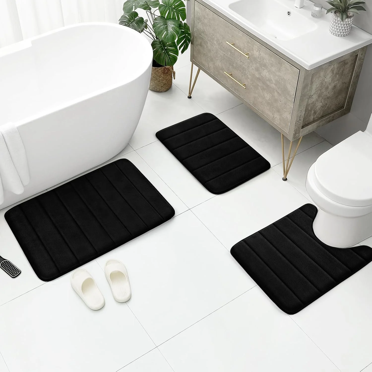 bath rug set foam 6