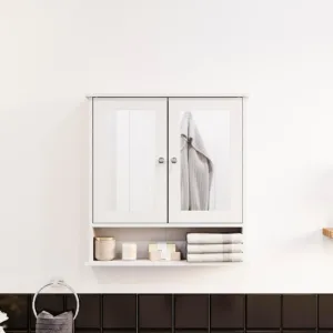 bathroom cabinet mirrored door 2