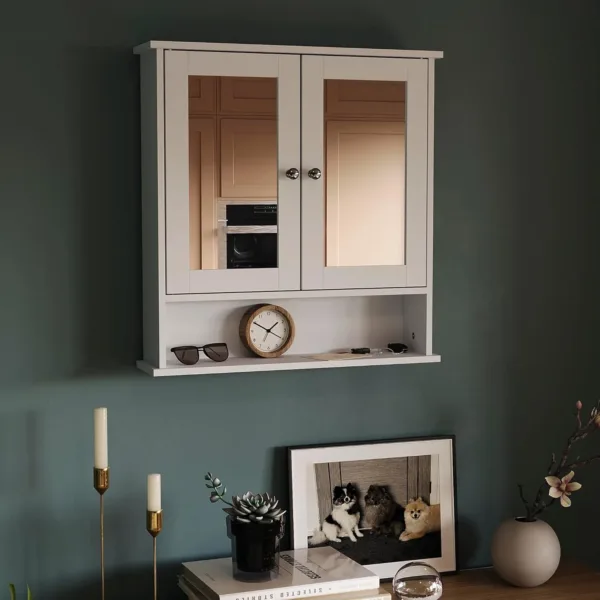bathroom cabinet mirrored door 6