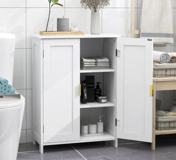 bathroom cabinet white 1