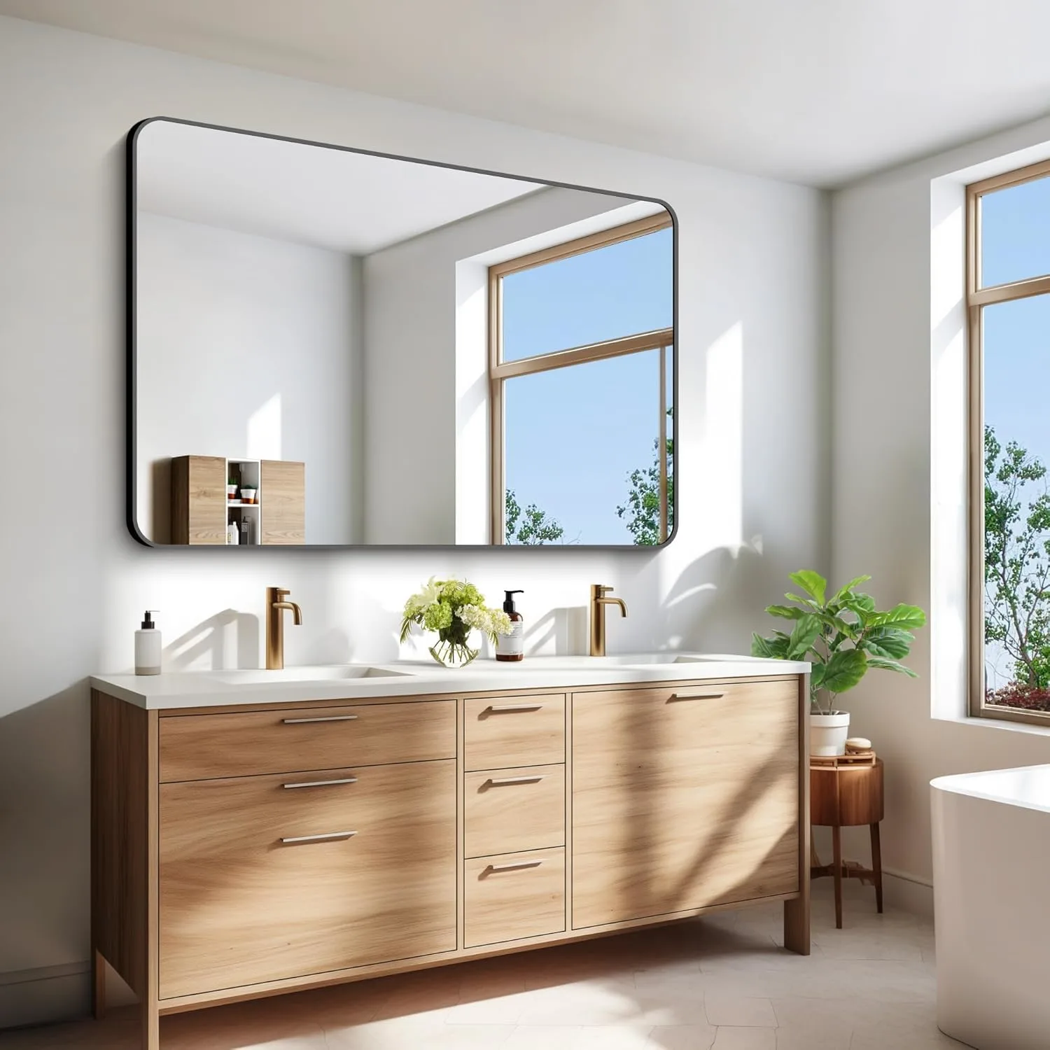 bathroom mirror black 2