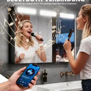 bathroom mirror cabinet led 4