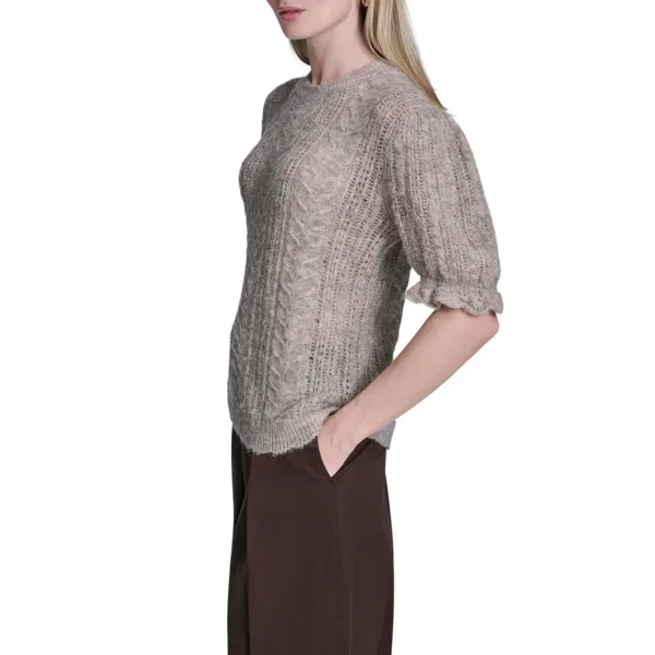 bcbg cable knit sweater 3