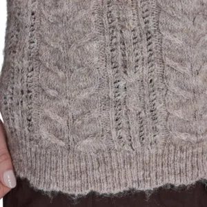 bcbg cable knit sweater 4