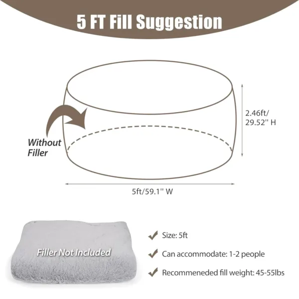 bean bag cover 5ft 2