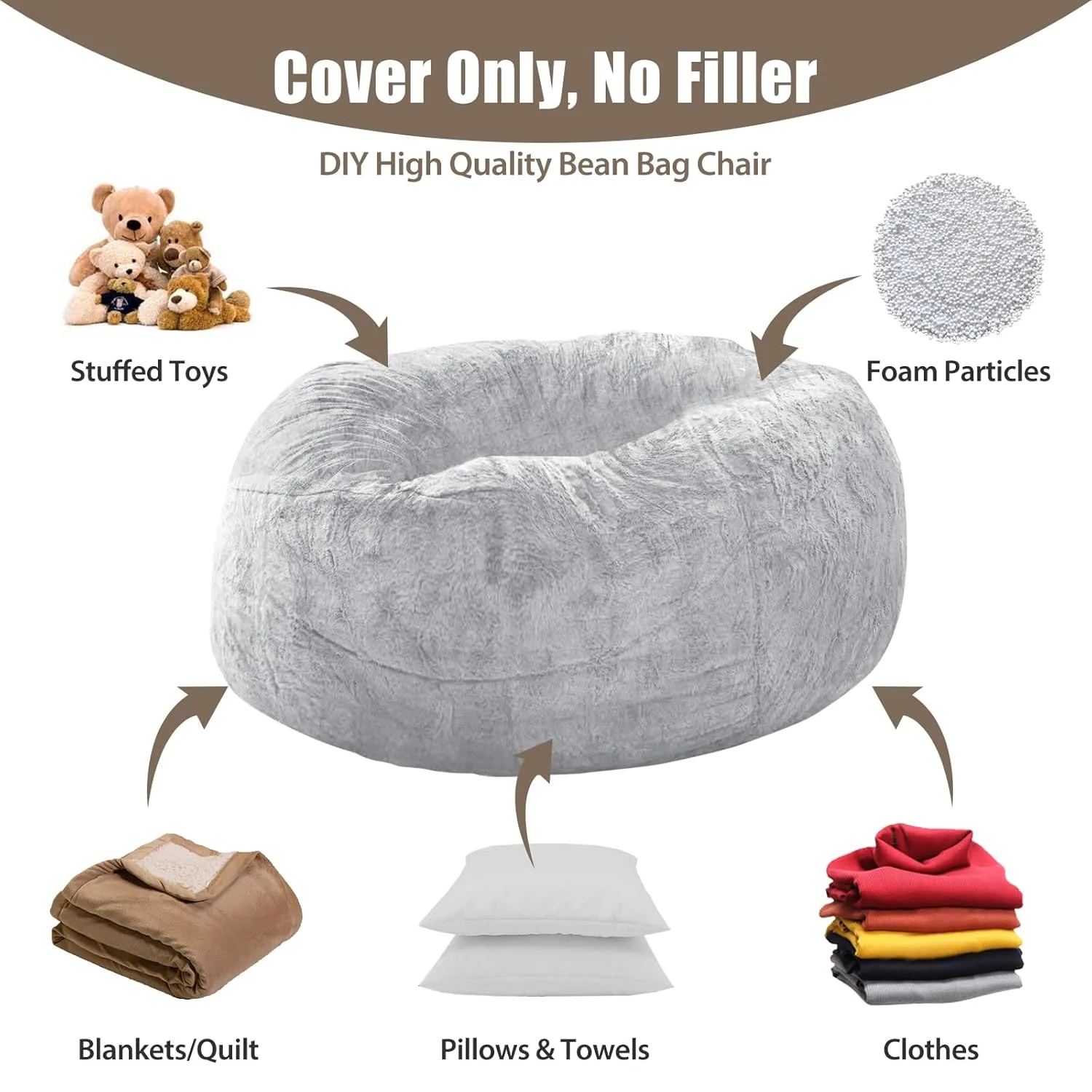 bean bag cover 5ft 5