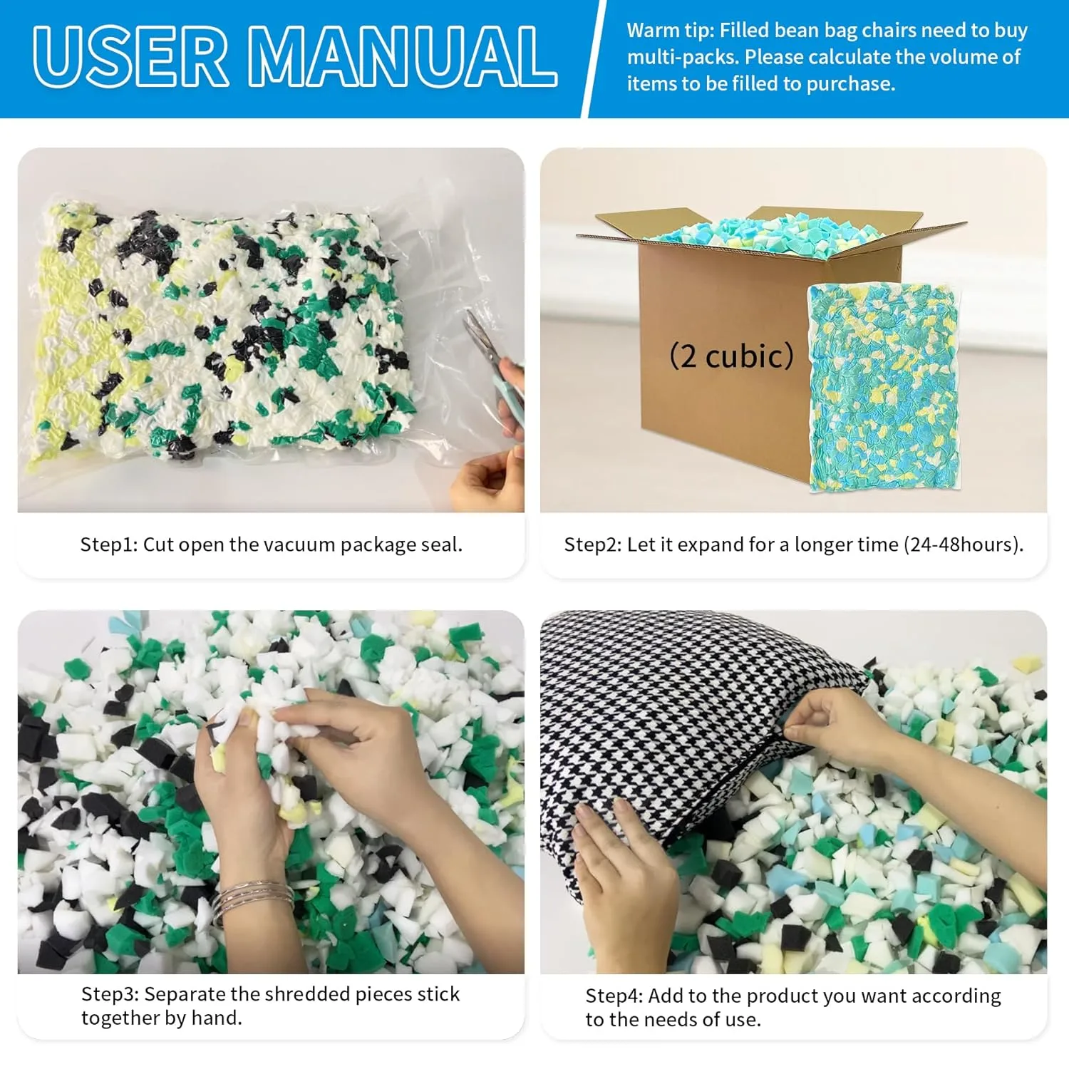 bean bag filler shredded 6