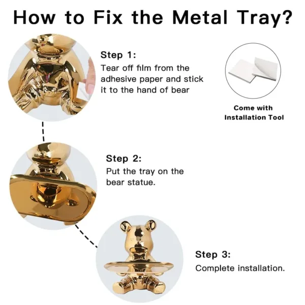 bear statue key holder 3