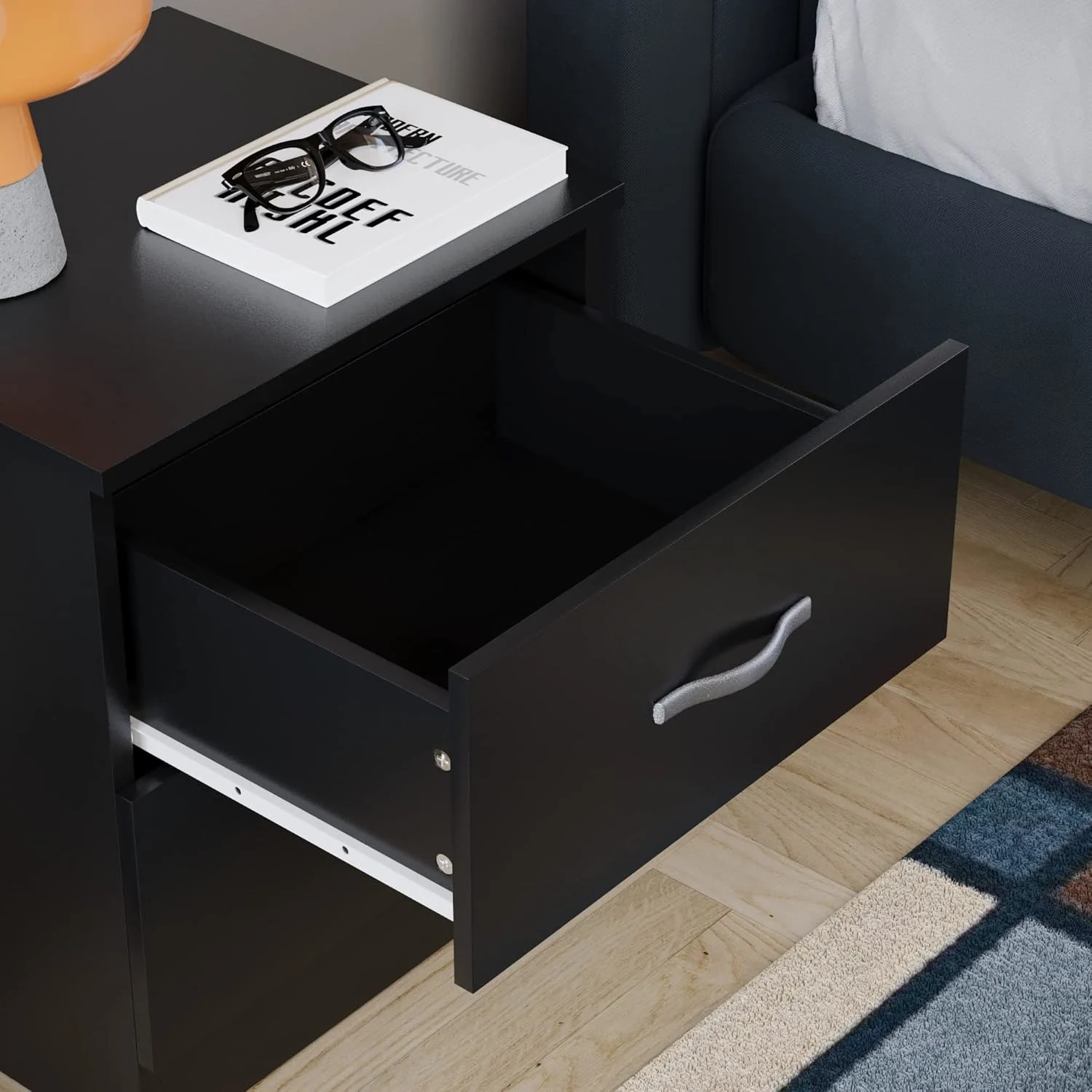 bedside table black 4