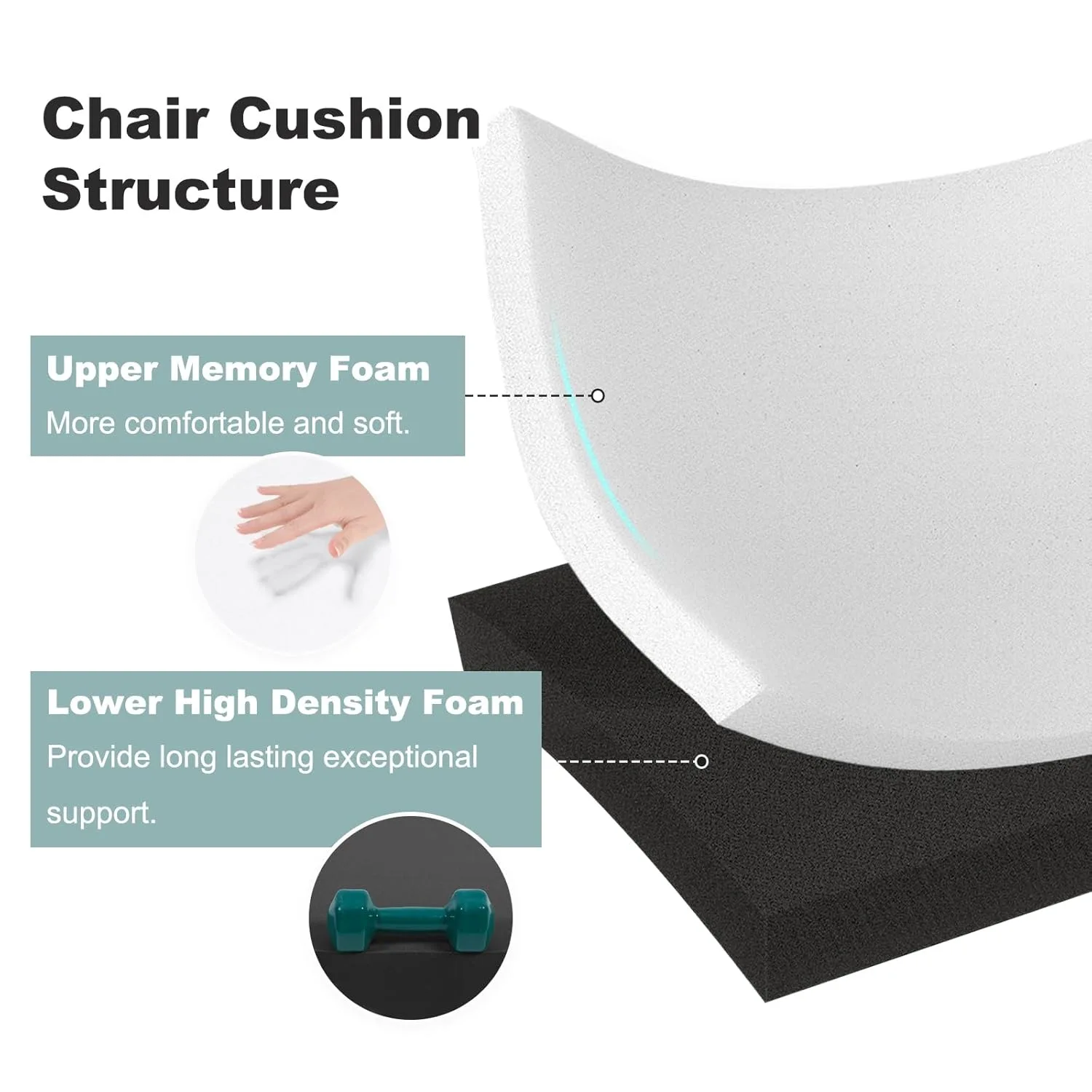 bench cushion memory foam 3
