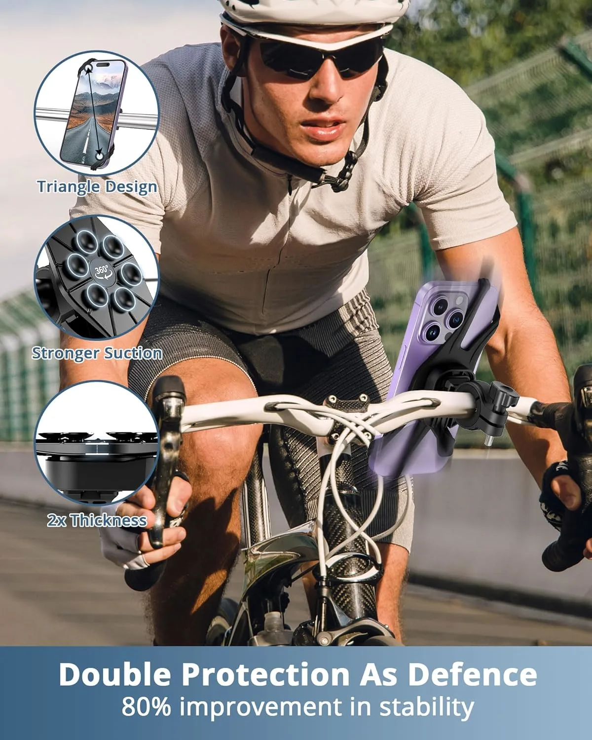 bike phone holder suction 2