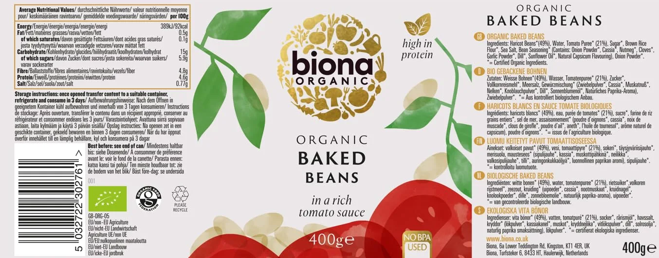 biona organic baked beans 2