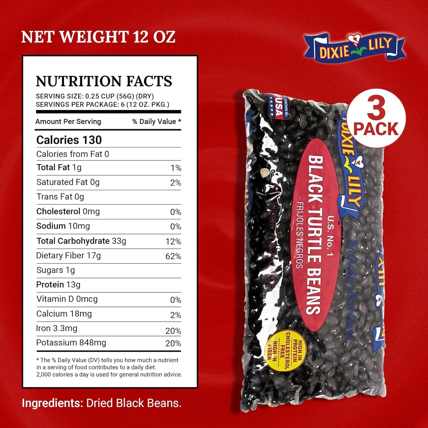 black beans dixie lily 2