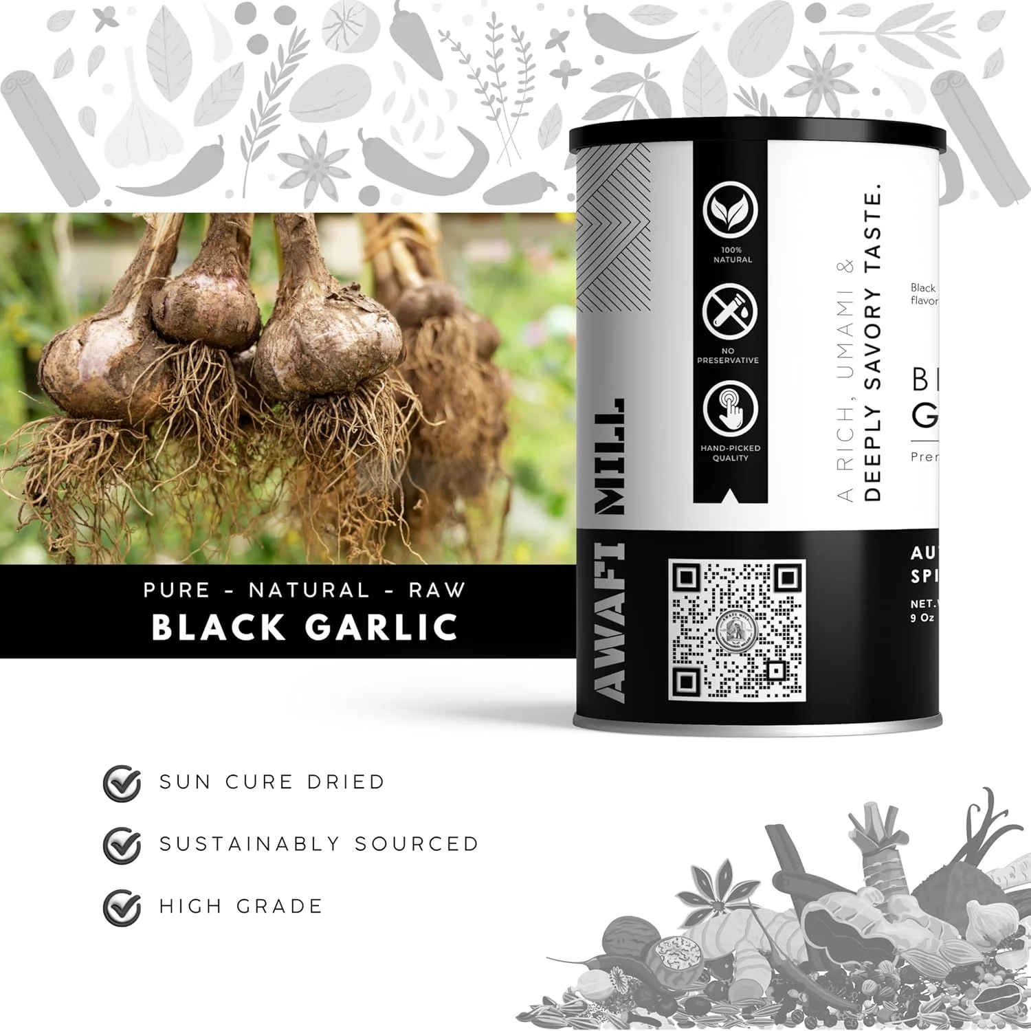 black garlic whole cloves 3