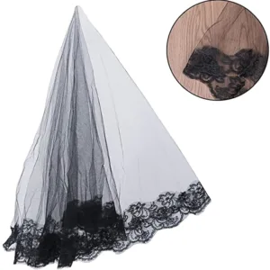 black lace veil halloween 2