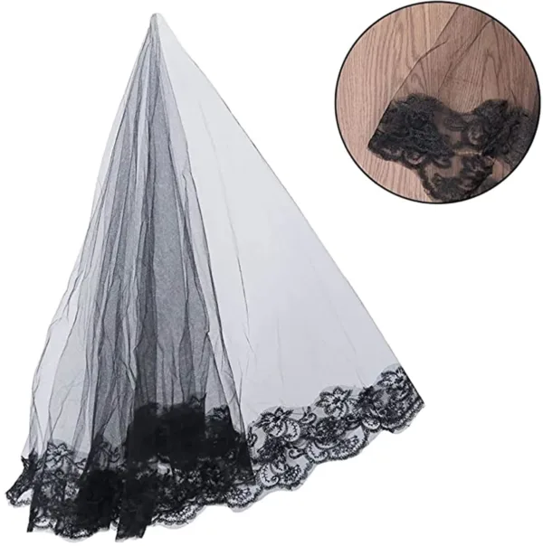 black lace veil halloween 2