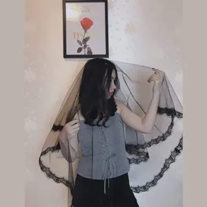 black lace veil halloween 3