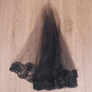 black lace veil halloween 4
