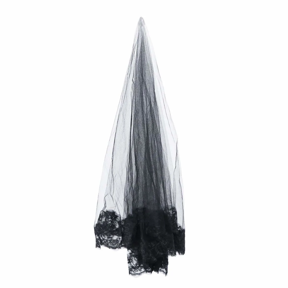 black lace veil halloween 6