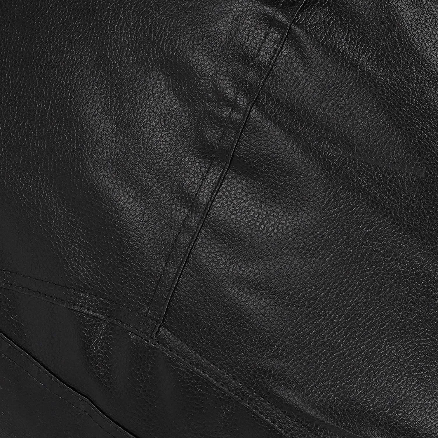 black leatherette bean bag 4