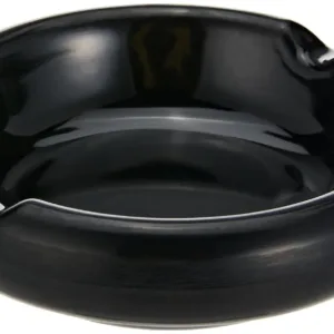 black melamine ashtray 1