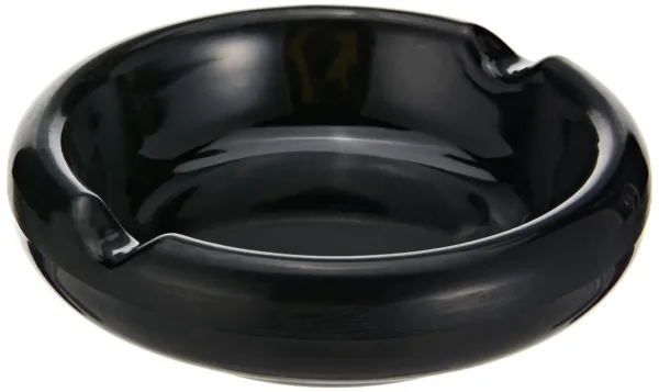 black melamine ashtray 1