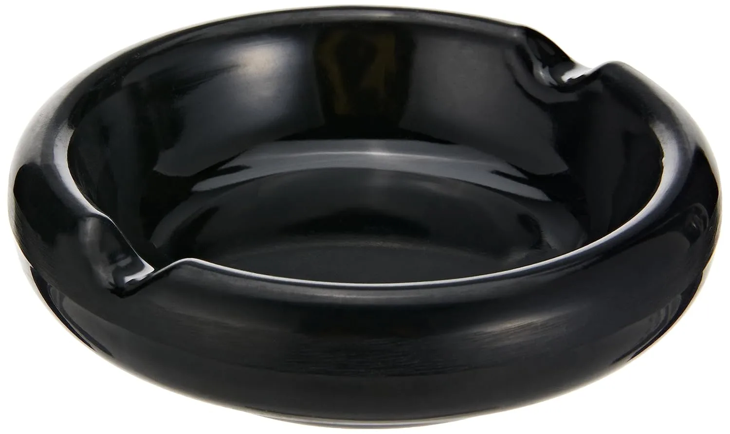 black melamine ashtray 1