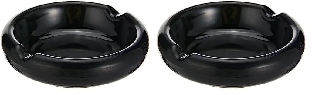 black melamine ashtray 4