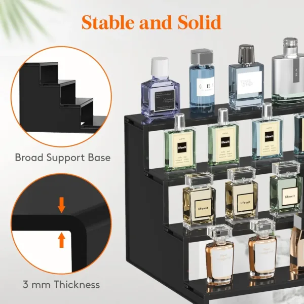 black tiered display rack 2