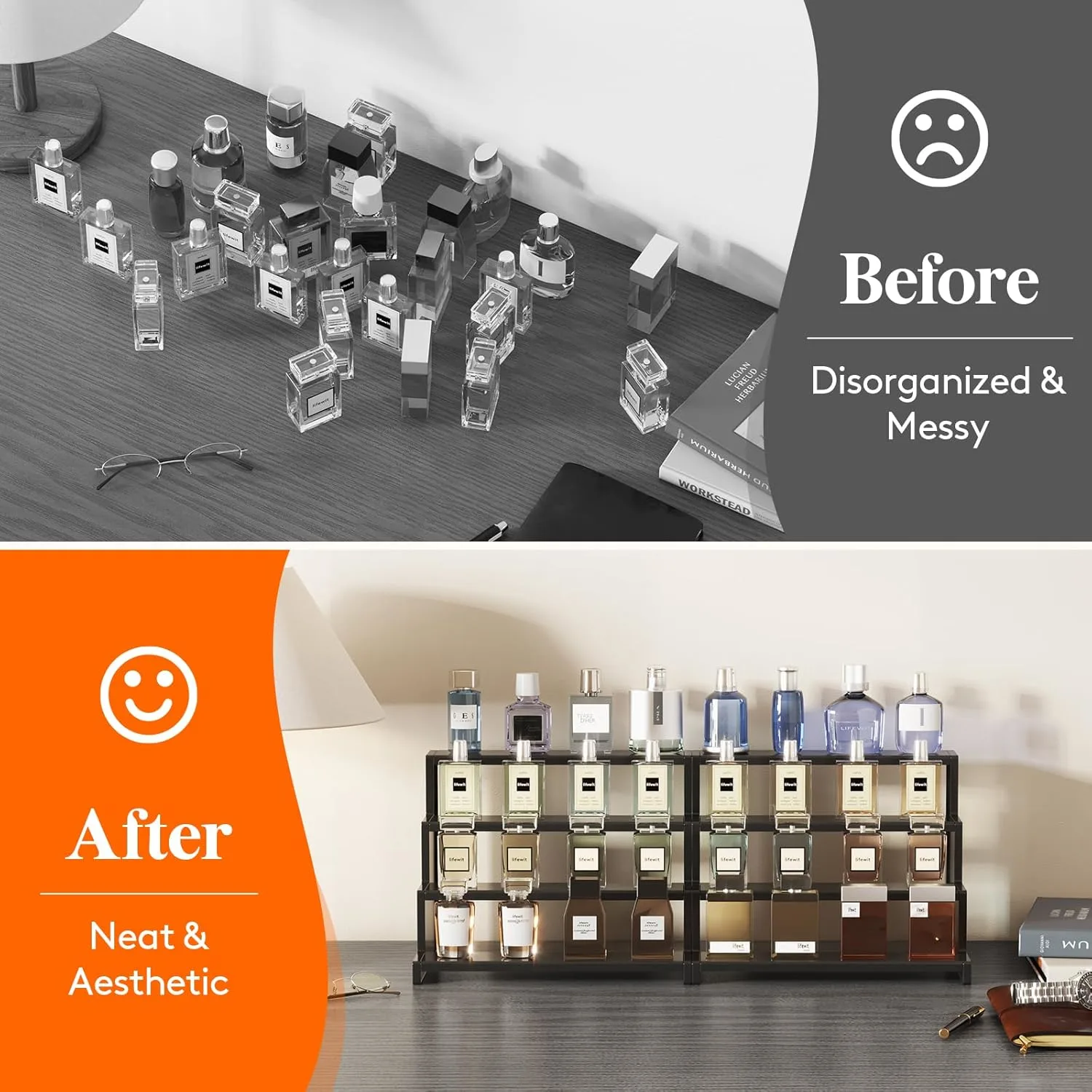 black tiered display rack 5