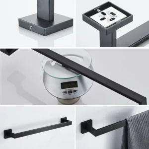 black towel bar 4