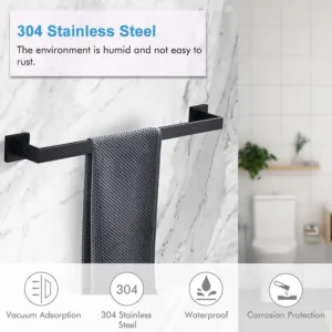 black towel bar 6