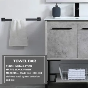black towel bar 7
