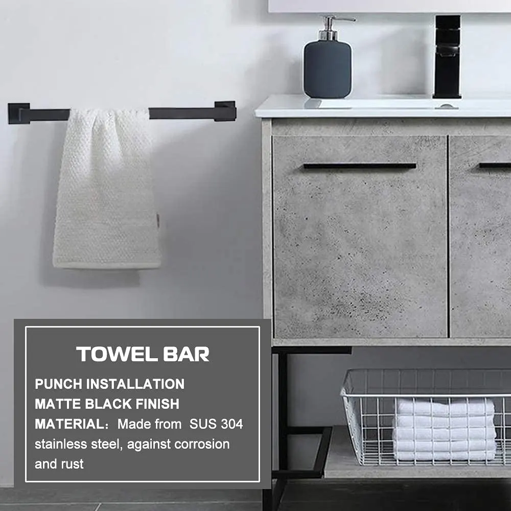 black towel bar 7