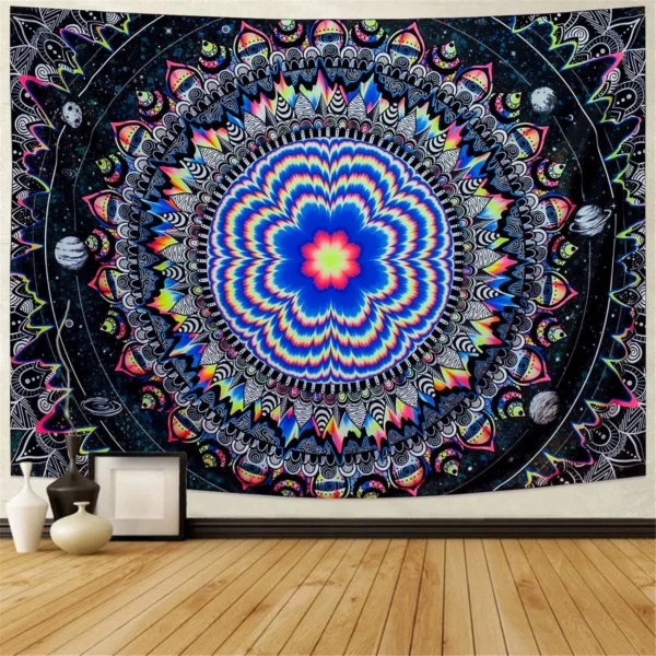 blacklight tapestry trippy 2