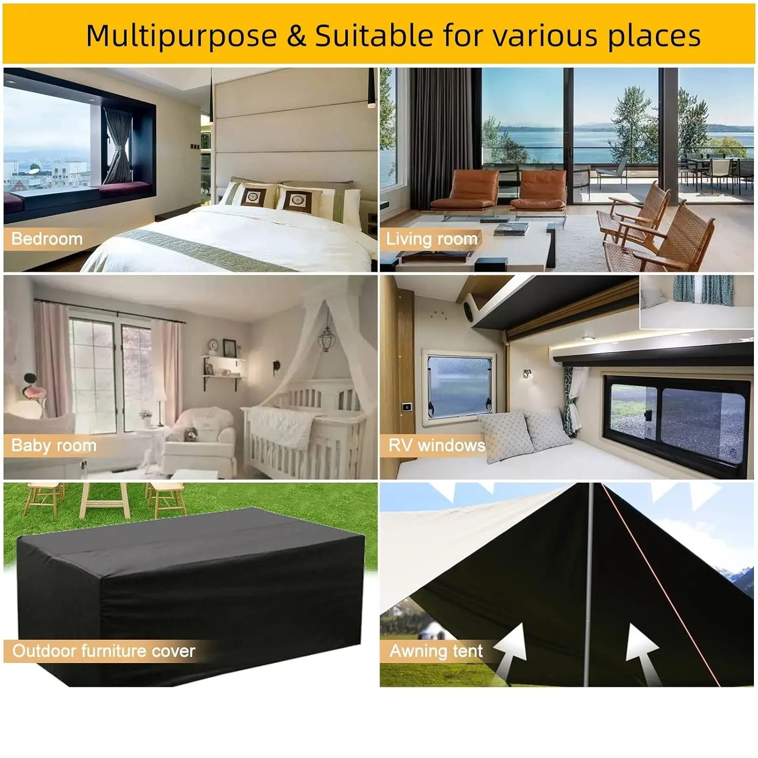 blackout blind portable 5