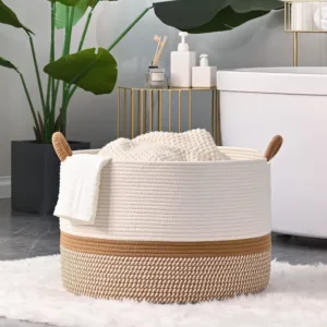 blanket basket woven 6